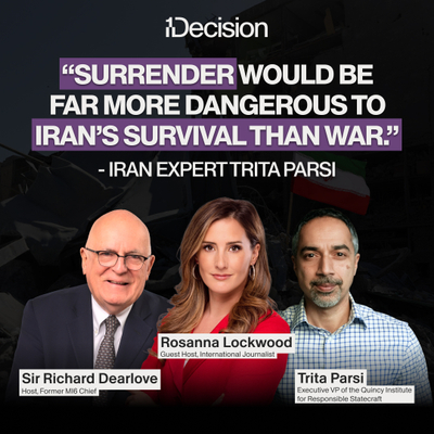 “Surrender would be far more dangerous to Iran’s survival than war.” - Iran Expert Trita Parsi cover